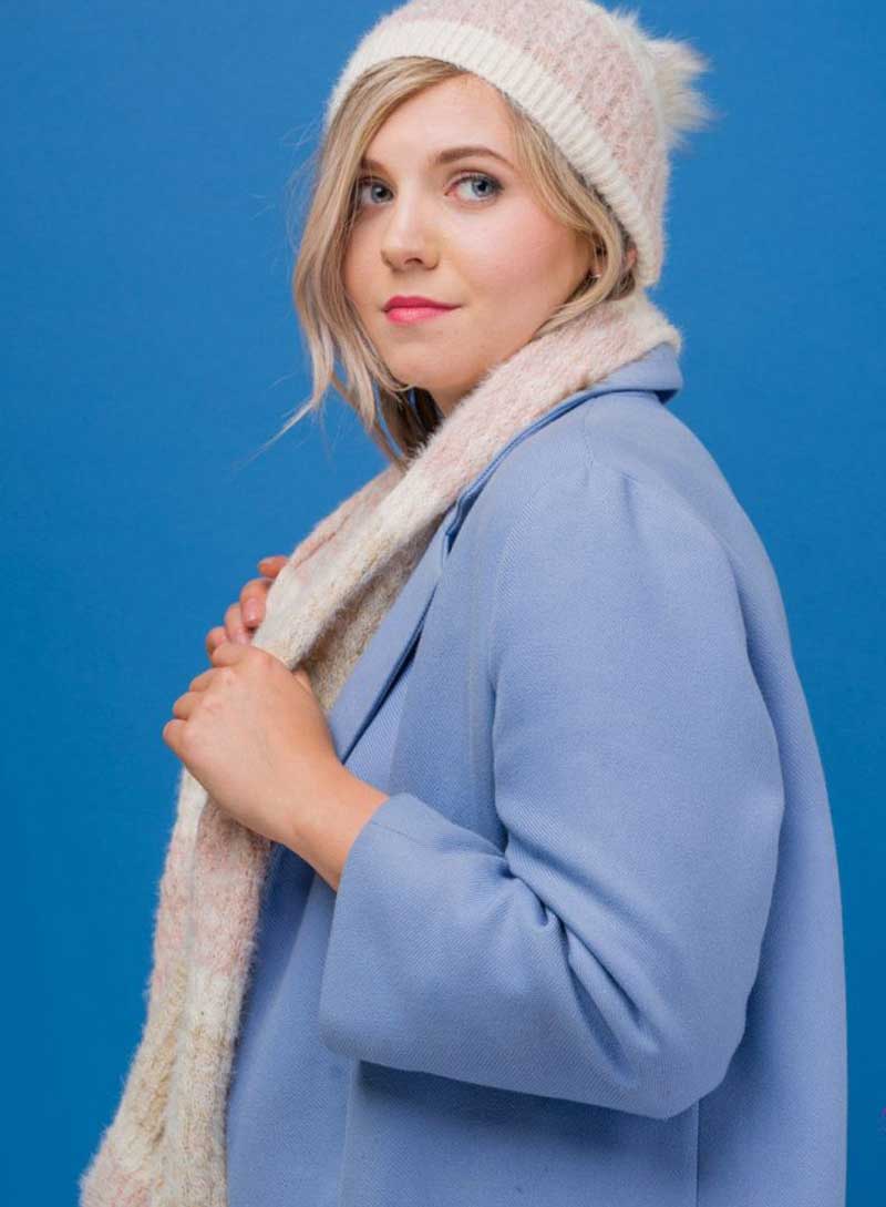 Scarf and Hat Set in Light Cappuccino 1