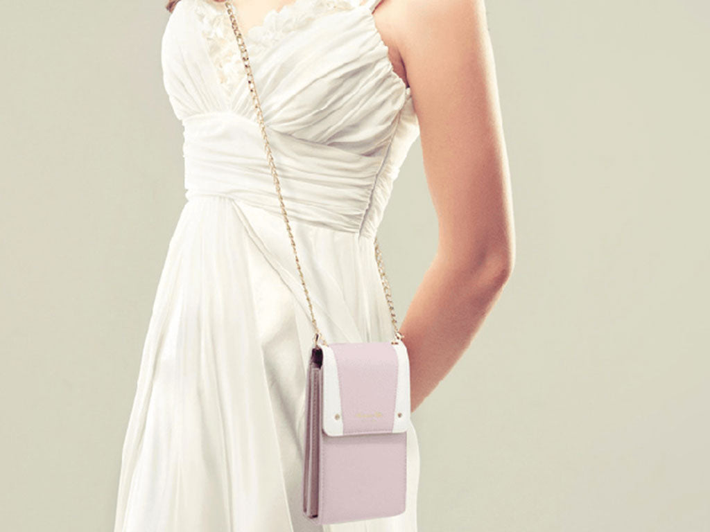 Chick Handbag with Gold Chain Strap in Pink 3