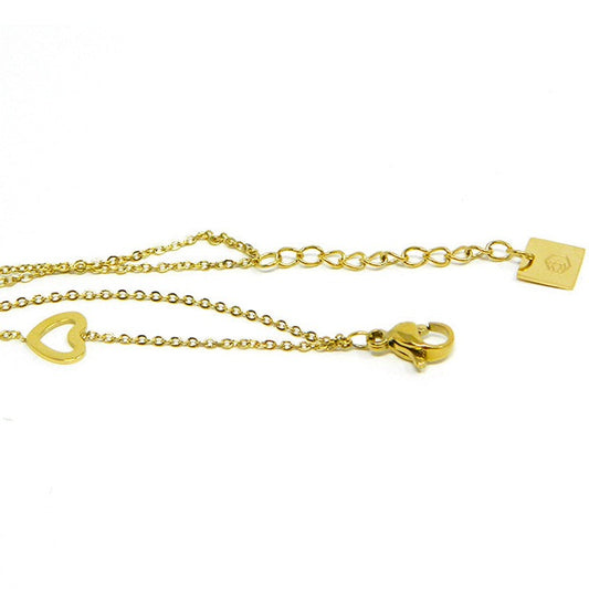 Double Layer Heart Chain Bracelet 1