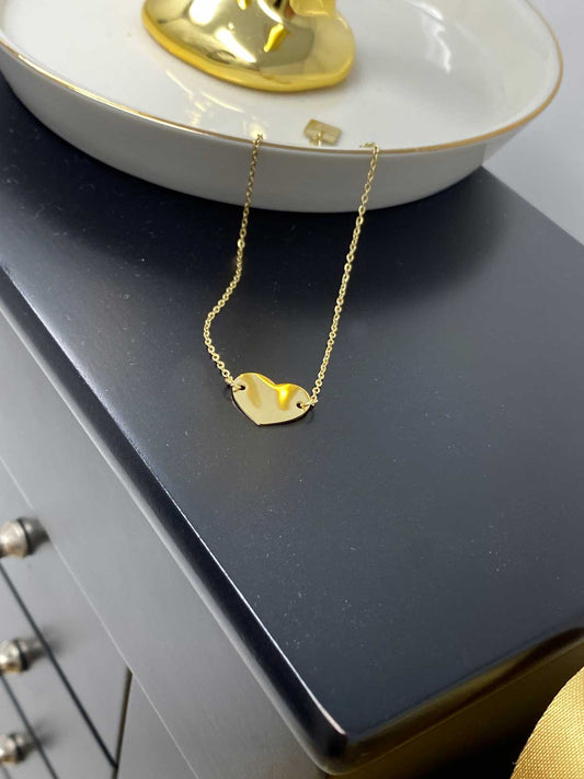 Gold Plated Heart Chain Bracelet 1