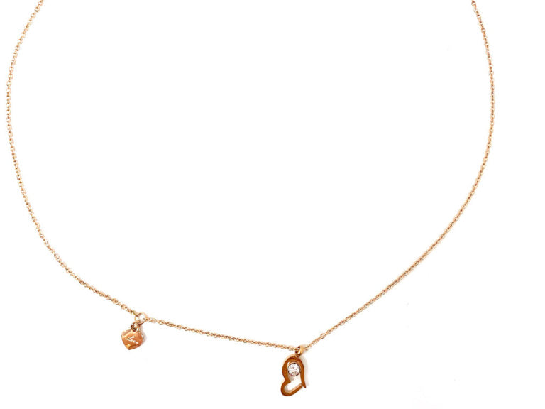 Rose Gold Plated Love Pendant Necklace 3