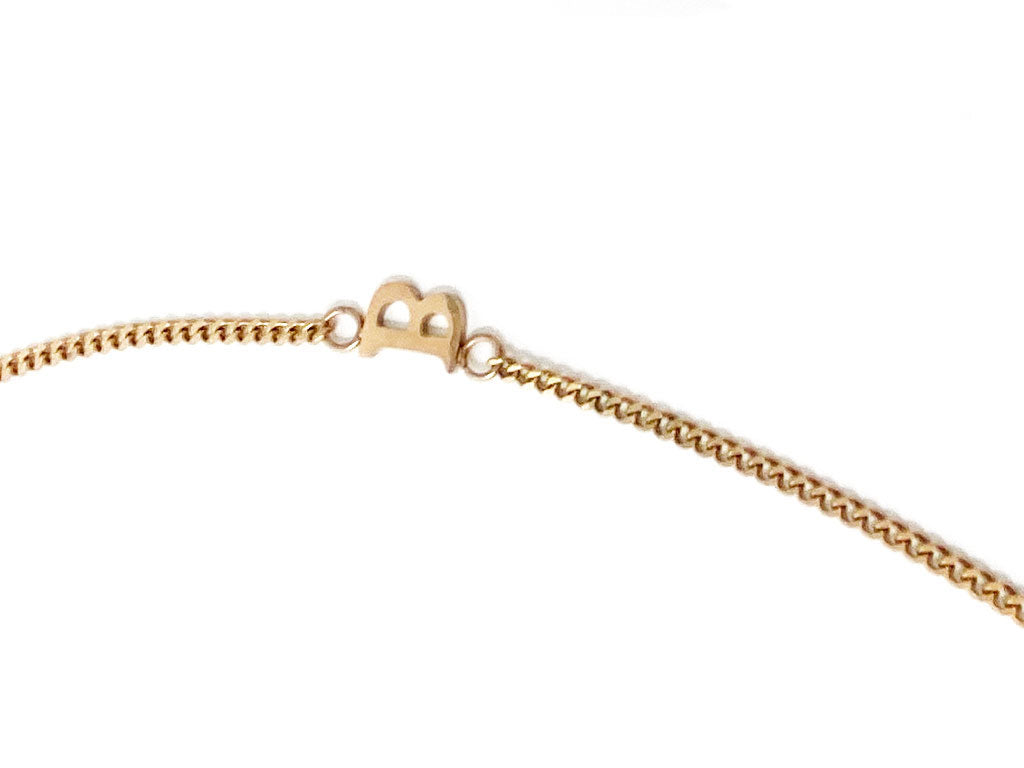 Rose Gold Plated Small Disc Y Necklace 2