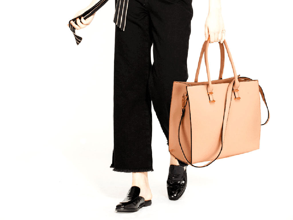 Spacious Fashion Tote Bag in Brown 2