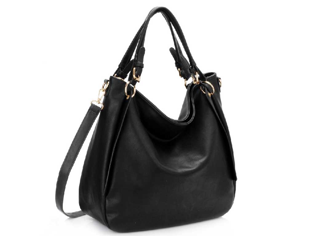 Elegant Voluminous Handbag in Black
