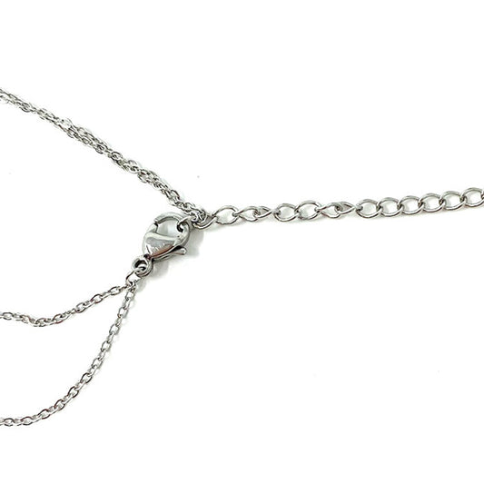 Abstract Necklace with Pearl 1