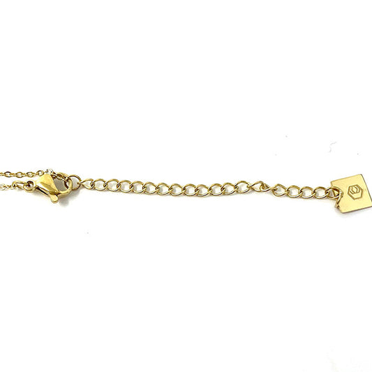 Gold Plated Palm Leaf Pendant Necklace 1